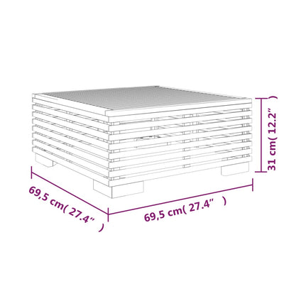 Garden Coffee Table 69.5x69.5x31 cm Solid Wood Teak Payday Deals