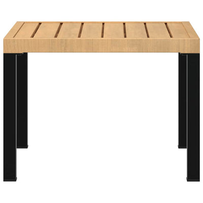 Garden Coffee Table Black 55x55x39.5 cm Powder-coated Steel Payday Deals