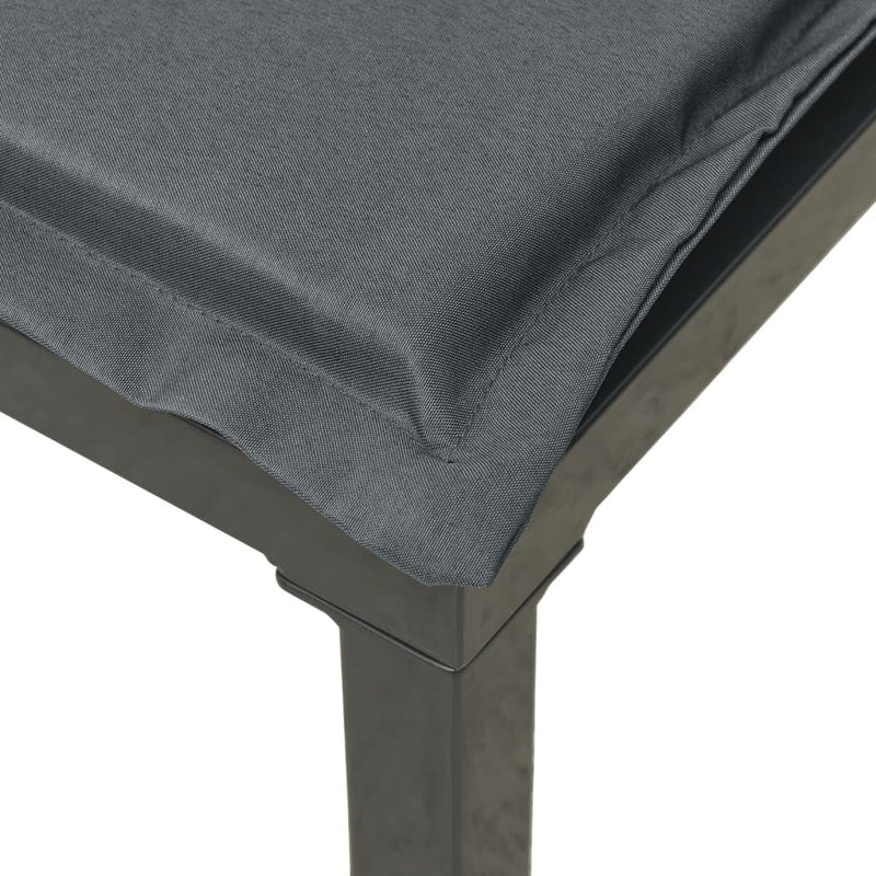 Garden Corner Chair with Cushions Black and Grey Poly Rattan Payday Deals