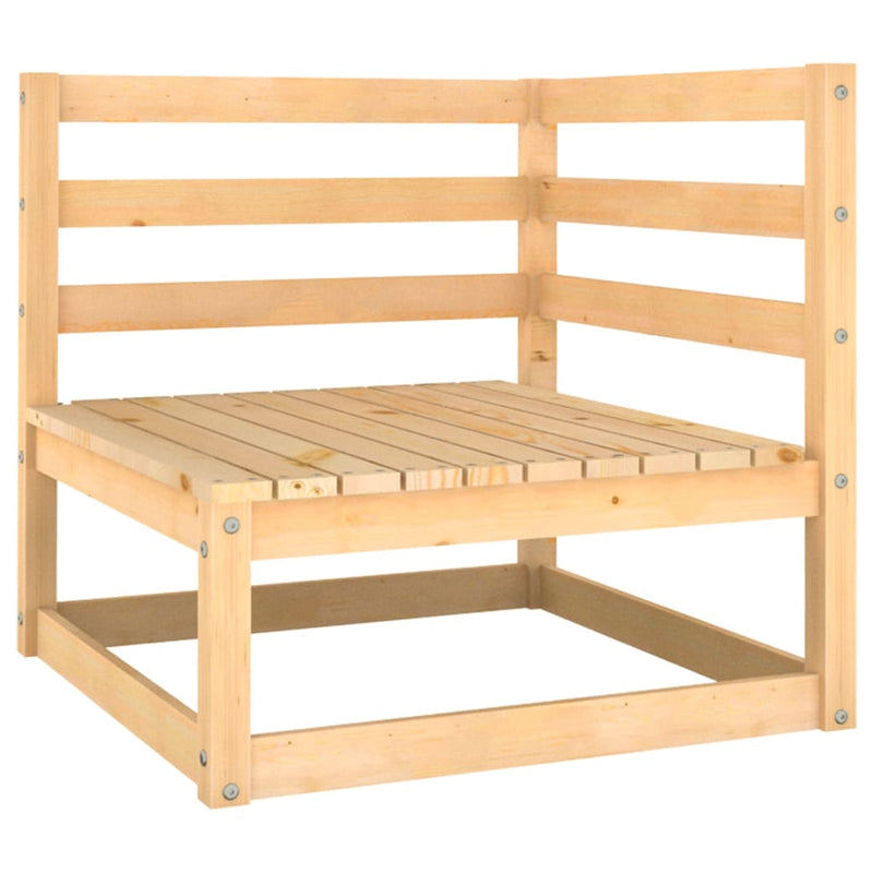 Garden Corner Sofa Solid Pinewood Payday Deals