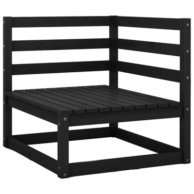 Garden Corner Sofa with Anthracite Cushions Solid Pinewood Payday Deals