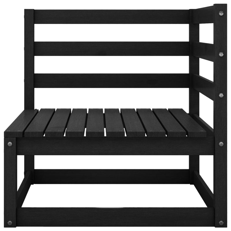 Garden Corner Sofa with Anthracite Cushions Solid Pinewood Payday Deals