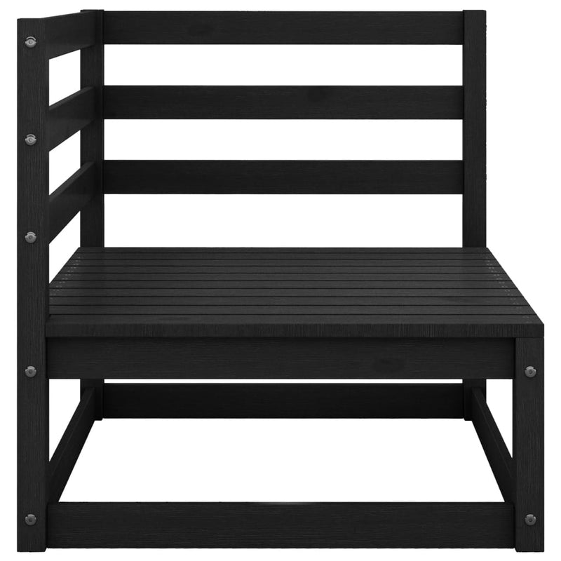 Garden Corner Sofa with Anthracite Cushions Solid Pinewood Payday Deals
