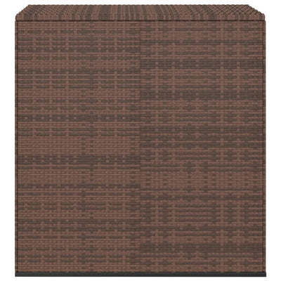 Garden Cushion Box PE Rattan 100x49x103.5 cm Brown Payday Deals