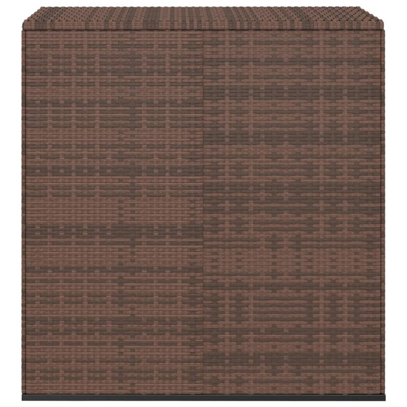 Garden Cushion Box PE Rattan 100x49x103.5 cm Brown Payday Deals