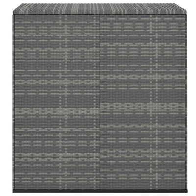 Garden Cushion Box PE Rattan 100x49x103.5 cm Grey Payday Deals