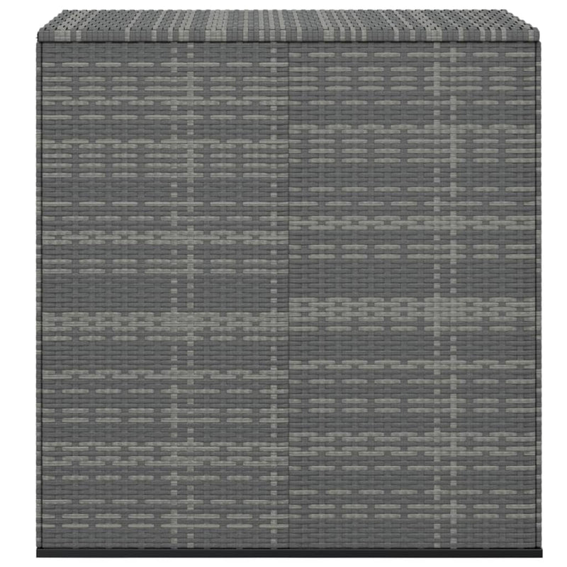 Garden Cushion Box PE Rattan 100x49x103.5 cm Grey Payday Deals