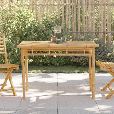 Garden Dining Table 110x55x75 cm Bamboo