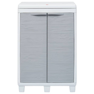 Garden Dustbin with 3 Bags Light Grey 65x38x102 cm Payday Deals