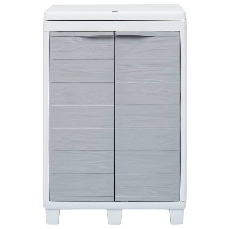 Garden Dustbin with 3 Bags Light Grey 65x38x102 cm Payday Deals