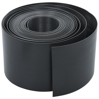 Garden Edging Grey 10 m 15 cm PE Payday Deals