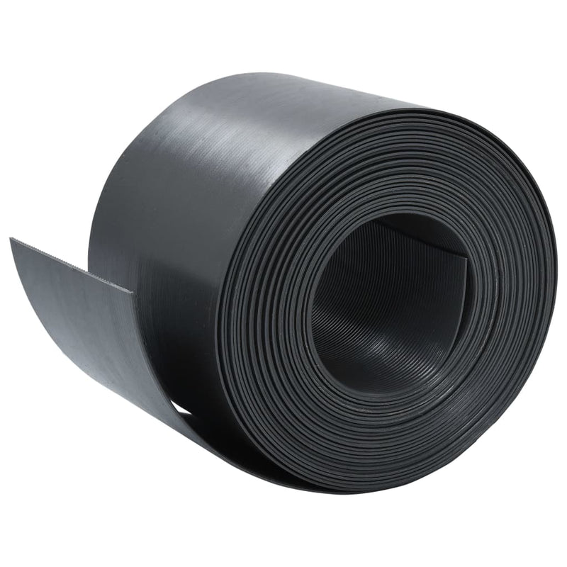Garden Edging Grey 10 m 15 cm PE Payday Deals