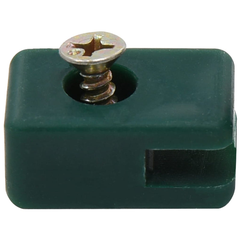 Garden Fence Wire Holder with Screw 100 Sets Green Payday Deals