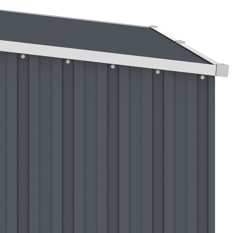Garden Firewood Shed Anthracite 245x98x159 cm Galvanised Steel Payday Deals