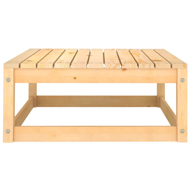 Garden Footstool 70x70x30 cm Solid Pinewood Payday Deals