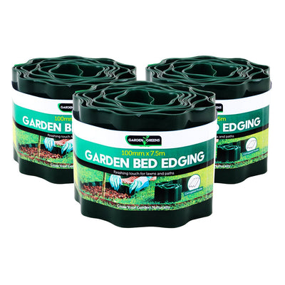 Garden Greens12PCE 7.5m Corrugated Garden Bed Edging Reusable Size Adjustable Payday Deals