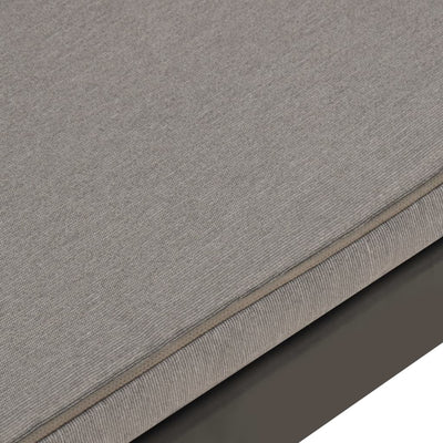 Garden Lounge Bench with Cushion Plastic Grey Payday Deals