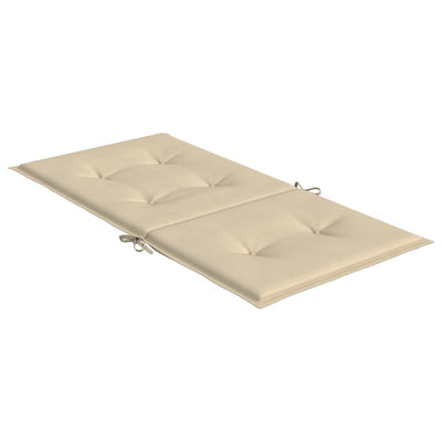 Garden Lowback Chair Cushions 2 pcs Beige 100x50x3 cm Oxford Fabric Payday Deals