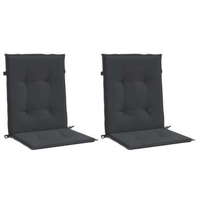 Garden Lowback Chair Cushions 2 pcs Black 100x50x3 cm Oxford Fabric Payday Deals