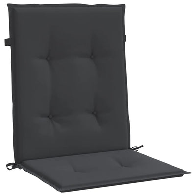Garden Lowback Chair Cushions 2 pcs Black 100x50x3 cm Oxford Fabric Payday Deals