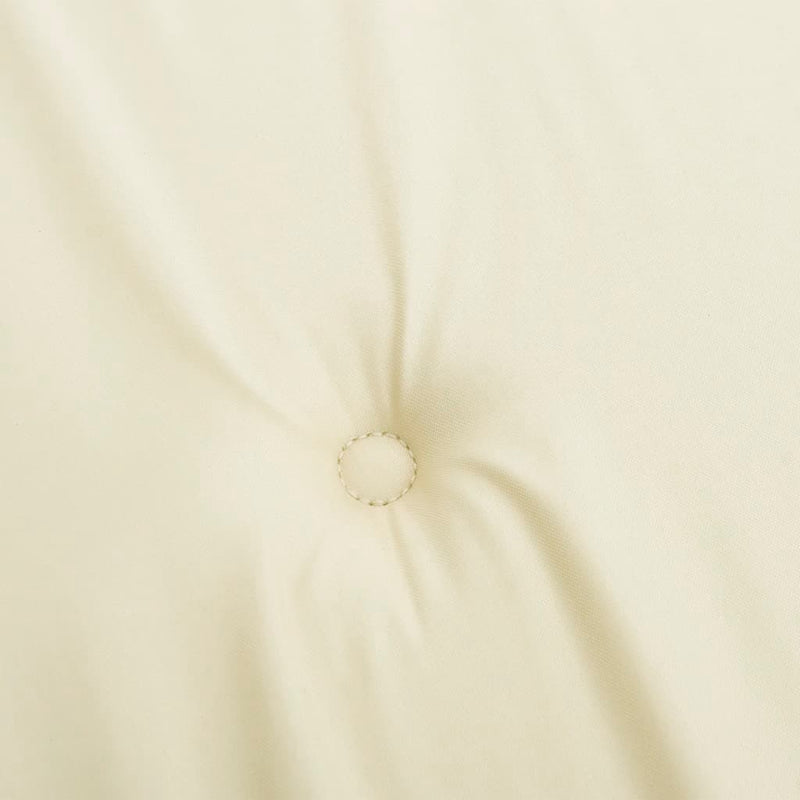 Garden Lowback Chair Cushions 4 pcs Cream 100x50x3 cm Oxford Fabric Payday Deals