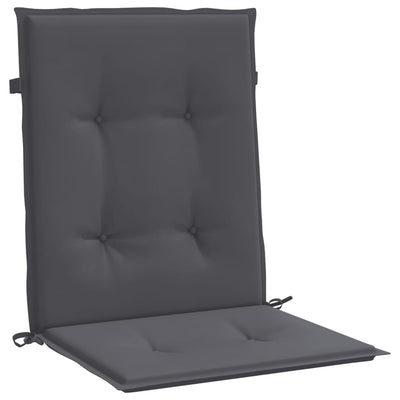Garden Lowback Chair Cushions 6 pcs Anthracite Oxford Fabric Payday Deals