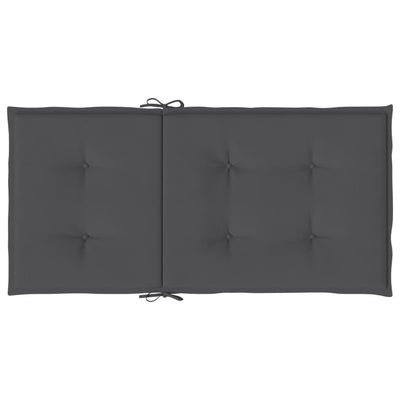 Garden Lowback Chair Cushions 6 pcs Anthracite Oxford Fabric Payday Deals
