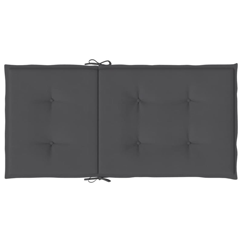 Garden Lowback Chair Cushions 6 pcs Anthracite Oxford Fabric Payday Deals