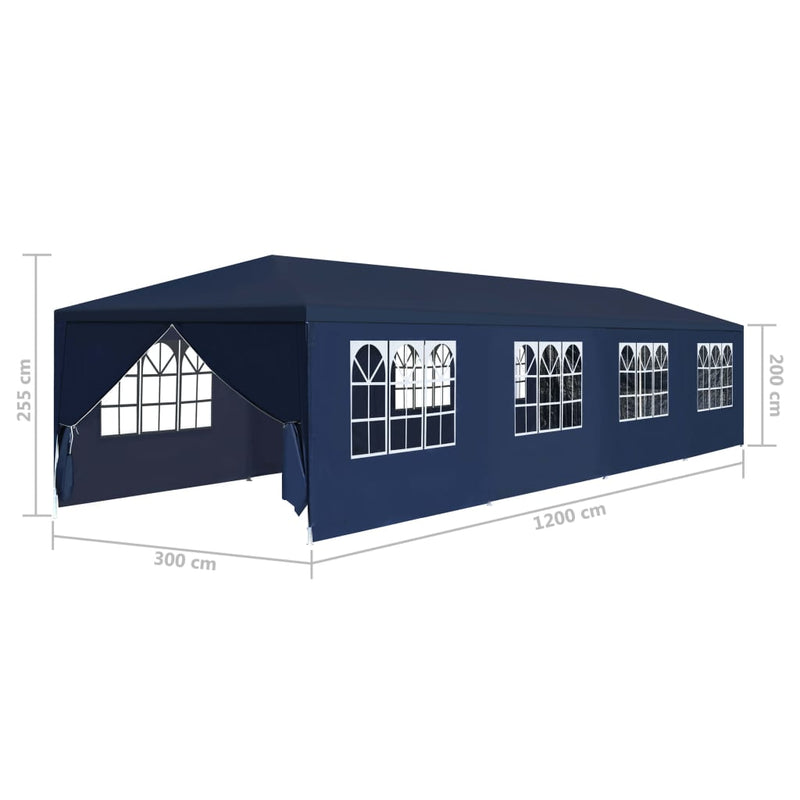 Garden Marquee 3x12 m Blue Payday Deals