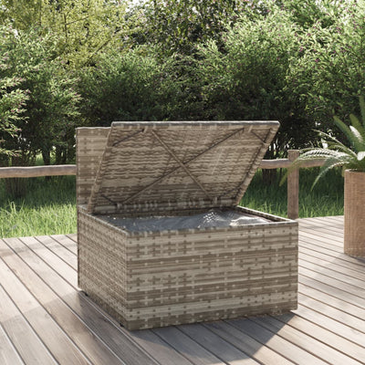 Garden Middle Sofa with Cushion Grey 57x57x56 cm Poly Rattan Payday Deals