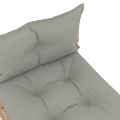 Garden Pallet Middle Sofa with Taupe Cushions Wood Payday Deals