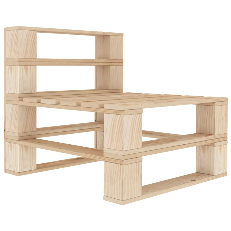 Garden Pallet Middle Sofa Wood Payday Deals