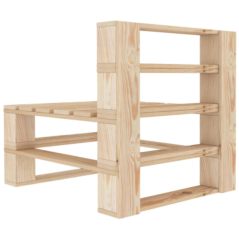 Garden Pallet Middle Sofa Wood Payday Deals