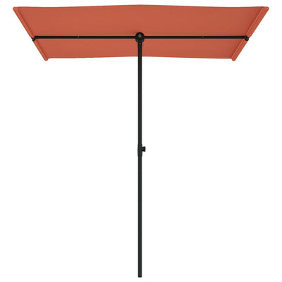 Garden Parasol with Aluminium Pole 180x110 cm Terracotta Payday Deals