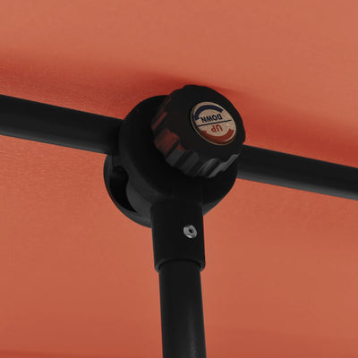 Garden Parasol with Aluminium Pole 180x110 cm Terracotta Payday Deals