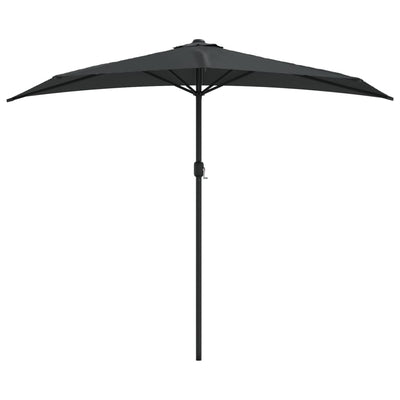 Garden Parasol with Aluminium Pole Anthracite 270x144 cm Half Payday Deals