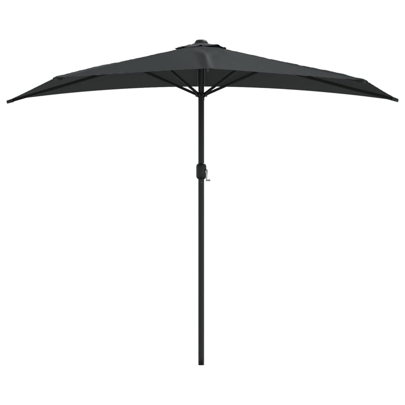 Garden Parasol with Aluminium Pole Anthracite 270x144 cm Half Payday Deals
