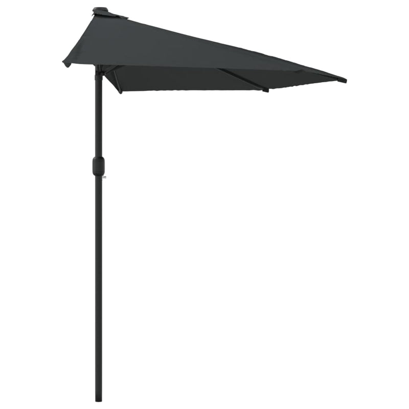 Garden Parasol with Aluminium Pole Anthracite 270x144 cm Half Payday Deals