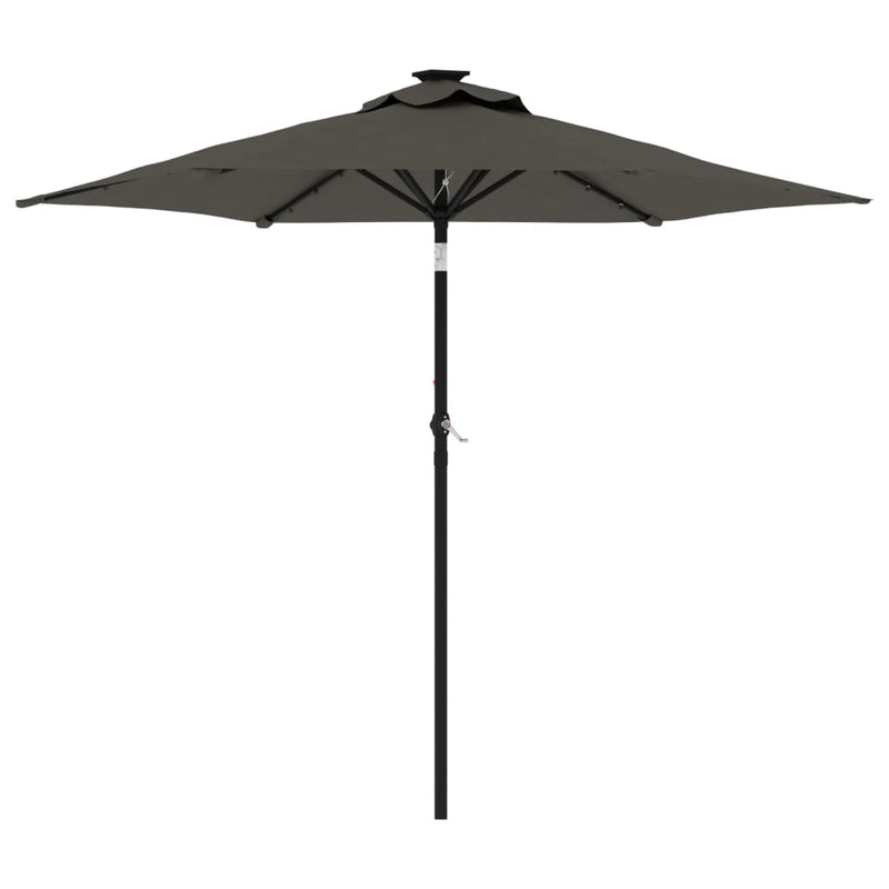 Garden Parasol with Steel Pole Anthracite 225x225x212 cm Payday Deals