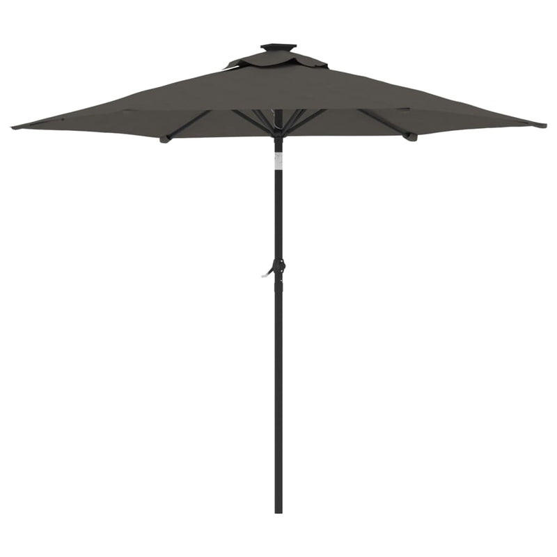 Garden Parasol with Steel Pole Anthracite 225x225x212 cm Payday Deals