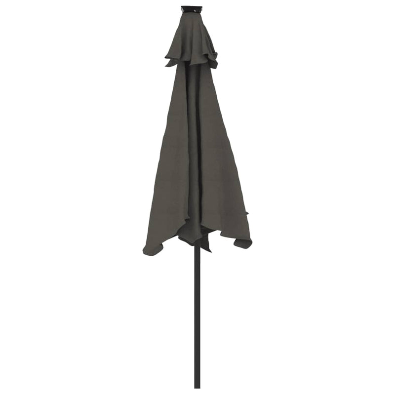 Garden Parasol with Steel Pole Anthracite 225x225x212 cm Payday Deals