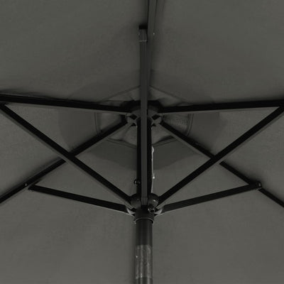 Garden Parasol with Steel Pole Anthracite 225x225x212 cm Payday Deals