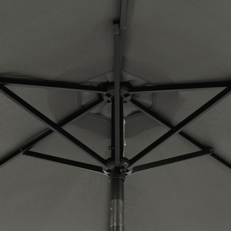Garden Parasol with Steel Pole Anthracite 225x225x212 cm Payday Deals