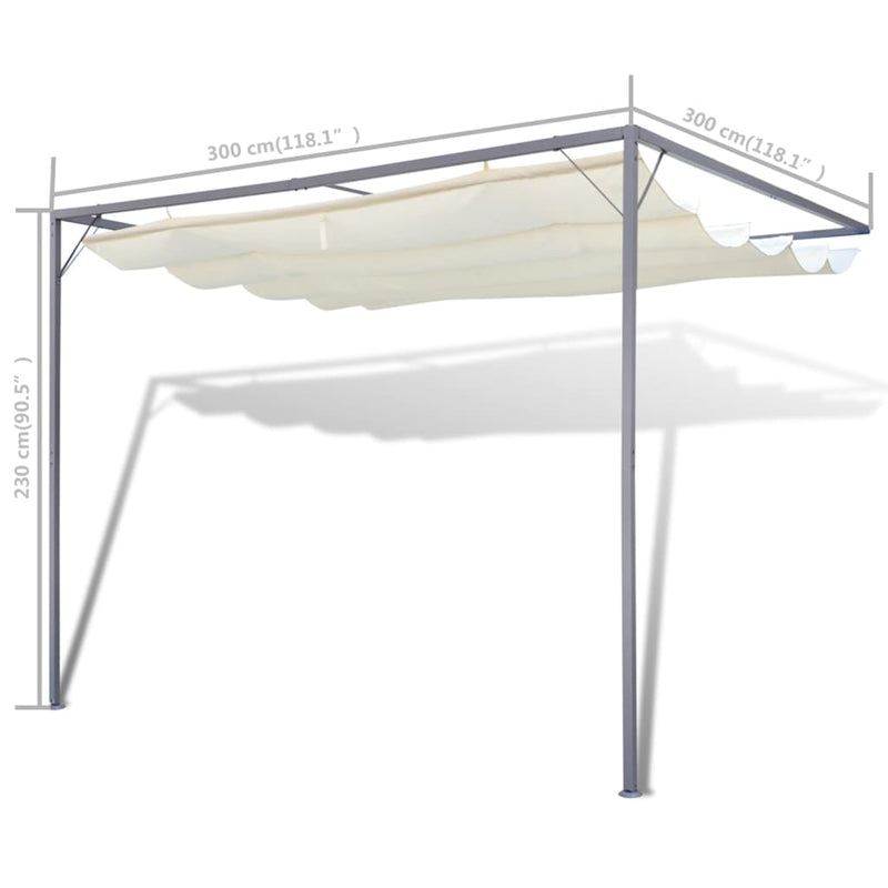 Garden Patio Awning Sun Shade Canopy Wall Gazebo Payday Deals