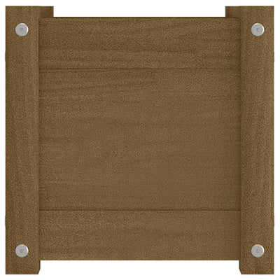 Garden Planter Honey Brown 31x31x31 cm Solid Pinewood Payday Deals