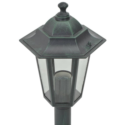 Garden Post Lights 6 pcs E27 110 cm Aluminium Dark Green Payday Deals