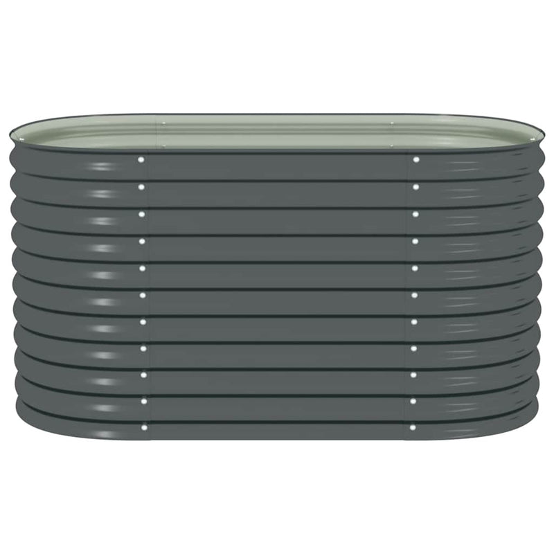 Garden Raised Bed 160x80x81 cm Galvanised Steel Grey Payday Deals