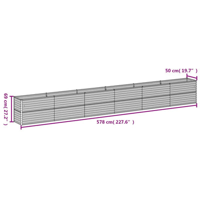 Garden Raised Bed 578x50x69 cm Corten Steel Payday Deals