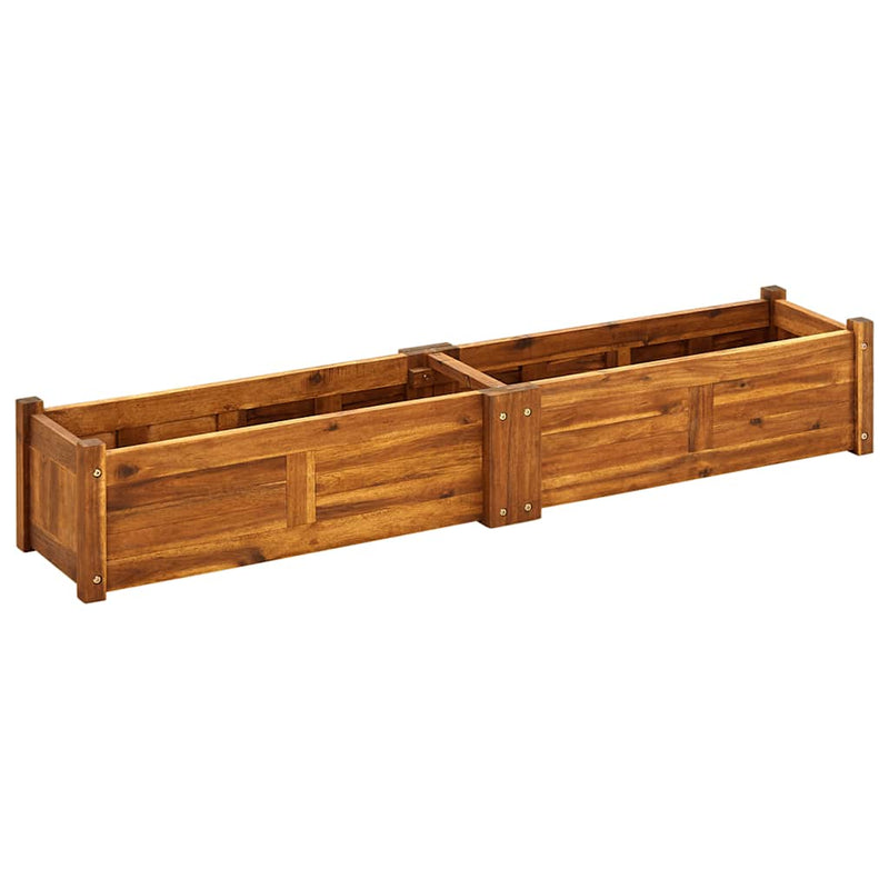 Garden Raised Bed Acacia Wood 150x30x25 cm Payday Deals