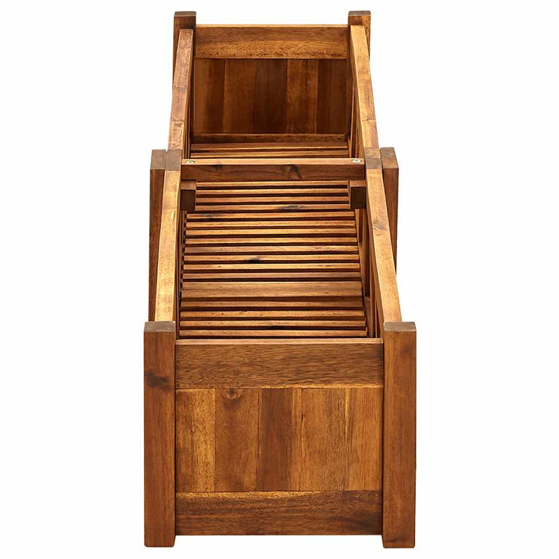 Garden Raised Bed Acacia Wood 150x30x25 cm Payday Deals
